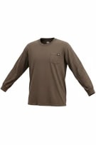 DICKIES MAGLIA A MANICHE LUNGHE CON TASCA MARRONE UNISEX 2XL