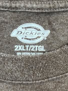 DICKIES MAGLIA A MANICHE LUNGHE CON TASCA MARRONE UNISEX 2XL