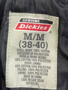 DICKIES OVERSHIRT WORKWEAR NERO UOMO PRE OWNED M