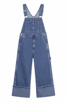 DICKIES DENIM OVERALLS VINTAGE BLUE WOMENS PRE OWNED L