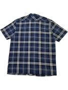 DICKIES CAMICIA SCOZZESE SHORT SLEEVE NAVY UOMO PRE OWNED L