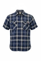 DICKIES CAMICIA SCOZZESE SHORT SLEEVE NAVY UOMO PRE OWNED L