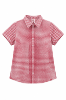 DICKIES SHIRT CHECKED PINK WOMEN PRE OWNED S