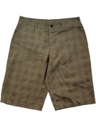 DICKIES CHINO SHORTS WORKWEAR PLAID KHAKI MENS PRE OWNED L