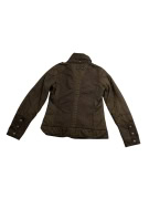 DIESEL ΜΠΟΥΦΑΝ JACKET CASUAL LOGO ΧΑΚΙ/ΛΑΔΙ ΓΥΝΑΙΚΕΙΟ S