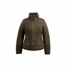 DIESEL ΜΠΟΥΦΑΝ JACKET CASUAL LOGO ΧΑΚΙ/ΛΑΔΙ ΓΥΝΑΙΚΕΙΟ S