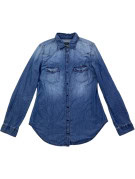 DIESEL CAMICIA DENIM CLASSIC WASHED BLUE DONNA PRE OWNED M