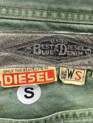 DIESEL DENIM SHORTS WASHED OLIVE MENS PRE OWNED S