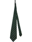 DIOR TIE RETRO BROWN BLUE MENS PRE OWNED