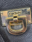 DKNY HANDBAG MINIMAL BLACK WOMENS PRE OWNED