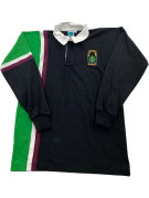 DOBSONS RUGBY SHIRT RETRO BLACK MENS PRE OWNED S