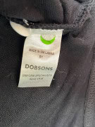DOBSONS RUGBY SHIRT RETRO BLACK MENS PRE OWNED S