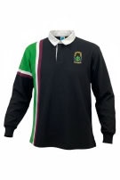 DOBSONS RUGBY SHIRT RETRO BLACK MENS PRE OWNED S