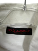 DOLCE & GABBANA ΠΟΥΚΑΜΙΣΟ VINTAGE ΡΙΓΕ ΛΕΥΚΟ ΑΝΔΡΙΚΟ L