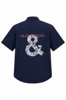 DOLCE GABBANA GRAPHIC SHIRT STREETWEAR NAVY ΑΝΤΡΙΚΟ PRE OWNED XL