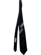 DOLCE GABBANA NECKTIE MINIMAL BLACK MEN PRE OWNED