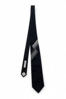 DOLCE GABBANA NECKTIE MINIMAL BLACK MEN PRE OWNED
