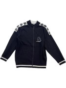 DOLCE GABBANA KNIT ZIP CARDIGAN SPORTSWEAR NAVY MENS PRE OWNED M
