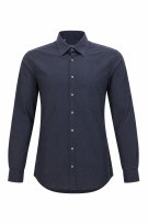 DOLCE GABBANA CAMICIA MINIMAL BLU UOMO PRE OWNED L