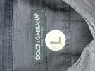 DOLCE GABBANA CAMICIA MINIMAL BLU UOMO PRE OWNED L
