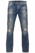 DOLCE GABBANA JEANS DISTRESSED WASHED BLU UOMO PRE OWNED M