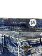 DOLCE GABBANA JEANS DISTRESSED WASHED BLU UOMO PRE OWNED M