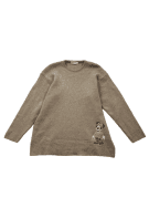 1990s DONALDSON ΠΛΕΚΤΗ ΜΠΛΟΥΖΑ MINIMAL BEIGE ΓΥΝΑΙΚΕΙΟ PRE OWNED L/XL