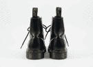 DR MARTENS BOOTS HEAVY BLACK MEN PRE OWNED No 38