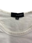 DSQUARED2 ΜΠΛΟΥΖΑ ΜΑΚΡΥΜΑΝΙΚΗ VINTAGE ΜΕ ΣΤΑΜΠΑ ΛΕΥΚΗ ΑΝΔΡΙΚΗ M
