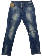 Dsquared2 Jeans slim distressed blu da donna S