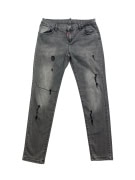 DSQUARED2 Τζιν Παντελόνι CASUAL με Σκισίματα & Λογότυπο Γκρι UNISEX M