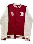 DUFF COLLEGE VARSITY JACKET LOGO ROSSO UNISEX L