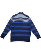 DUNMORE Μπλούζα Henley Ριγέ Casual Λογότυπο Κέντημα Μπλε Ανδρική XL