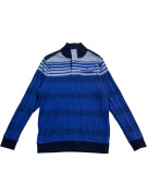 DUNMORE Μπλούζα Polo Ριγέ Casual Logo Μπλε Ανδρικό L