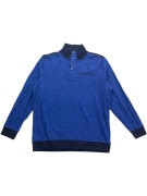 Dunmore Sweatshirt Casual Mock Neck Κουμπιά Λογότυπο Μπλε Ανδρικό XL