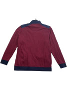 Dunmore Ζακέτα Sweatshirt Casual Φερμουάρ Λογότυπο Μπορντό/Μπλε Ανδρικό XXL