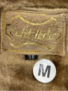 EAST BODY SHEARLING COAT VINTAGE BEIGE WOMENS PRE OWNED M