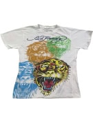 ED HARDY GRAPHIC TEE Y2K OFF WHITE ΓΥΝΑΙΚΕΙΟ PRE OWNED