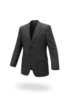 Eddie Bauer Blazer gessato grigio da uomo L