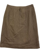 ELENA MIRO GONNA VINTAGE A SPINA DI PESCE MARRONE DA DONNA XL
