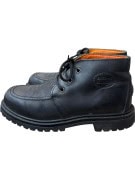 ELLESSE OUTDOOR LEATHER BOOTS VINTAGE EMBOSSED LOGO ΜΑΥΡΟ ΑΝΔΡΙΚΟ 41