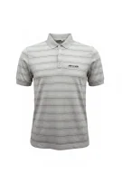 ELLESSE Polo Shirt Ριγέ Vintage Logo Λευκό/Ροζ Ανδρικό S