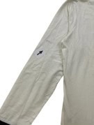 EMPORIO ARMANI MAGLIA A MANICHE LUNGHE MINIMAL OFF WHITE UNISEX PRE OWNED L