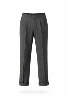 EMPORIO ARMANI TROUSERS CLASSIC GREY MEN PRE OWNED S