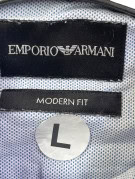 EMPORIO ARMANI ΠΟΥΚΑΜΙΣΟ MINIMAL ΑΝΟΙΧΤΟ ΜΠΛΕ ΑΝΤΡΙΚΟ PRE OWNED L