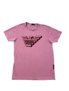 EMPORIO ARMANI T SHIRT GRAPHIC ΡΟΖ ΑΝΤΡΙΚΟ PRE OWNED S
