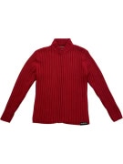 Energie Ribbed Knit Zip Cardigan Red Men's M