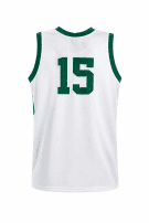 90s ERREA BASKETBALL JERSEY CLASSIC WHITE GREEN MEN PRE OWNED XXL