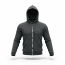 Everlast Φούτερ Ζακέτα Hoodie Athletic Logo Ανθρακί Ανδρικό M