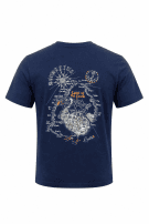 VINTAGE EXOTICA T SHIRT GRAPHIC NAVY UNISEX PRE OWNED M
